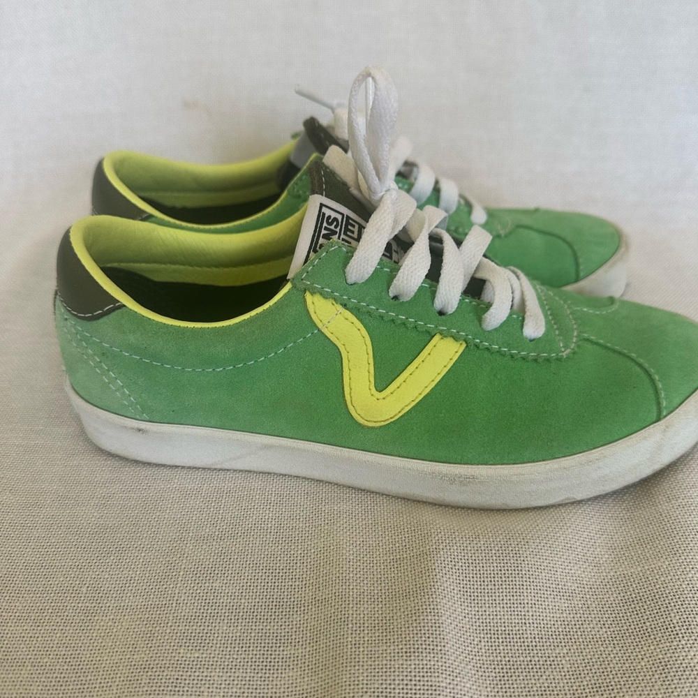 VANS Green and Yellow Sneakers Happy Spring!